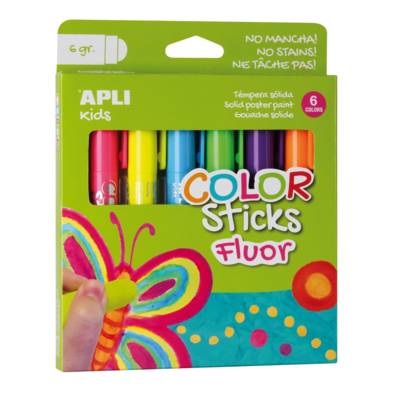 Etui  6 Tubes de gouache solide 6G FLUO