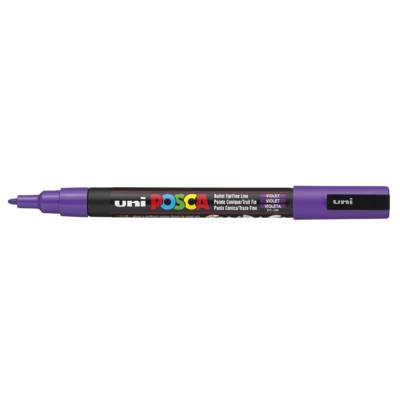Marqueur pointe conique fine pc3m 0,9 - 1,3mm violet - POSCA