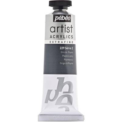 Tube 37 ml Peinture Artist Acrylics Extra fine GRIS DE PAYNE - PÉBÉO
