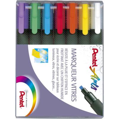 Pochette de 7 Marqueurs craie WET ERASE CHALK MARKER SMW26