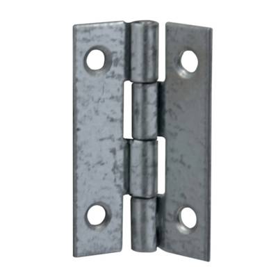 Charnière à visser en acier zingué 25 x 40 mm - boîte de 10 pièces - Gedimat - NORAIL