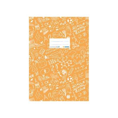Protège-cahier Schoolydoo A4 polypro avec etiquette Orange - HERMA