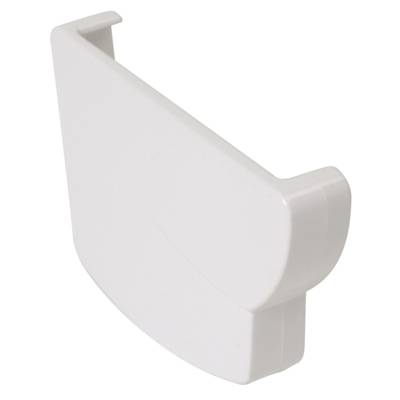 Fond gauche pour gouttière PVC moulurée NICOLL OVATION 28 FG28B coloris blanc - Gedimat