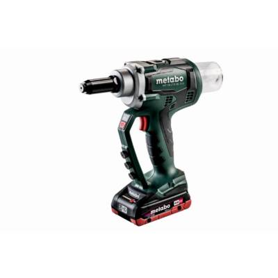 Riveteuse NP 18 LTX BL 5.0 METABO 2 Batt. LiHD 4,0 Ah + Charg. ASC 55 + coffret MetaBox - 619002800 - METABO SAS