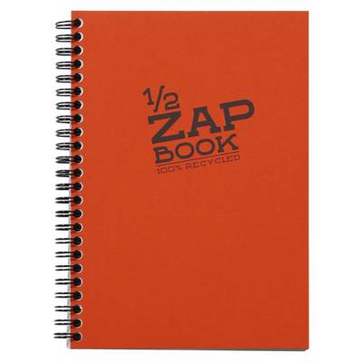 1/2 Zap Book spiralé 80 Feuilles 14,8x21 80g coloris aléatoire