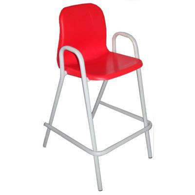 Chaise scolaire haute Lise avec coque  - Coloris variés