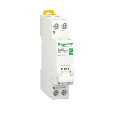 Disjoncteur modulaire 1P+N 10A courbe C RESI9 XP - Gedimat - SCHNEIDER ELECTRIC