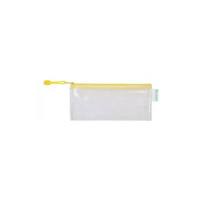 Pochette à zip ZIPPER Format Chéquier PVC Jaune