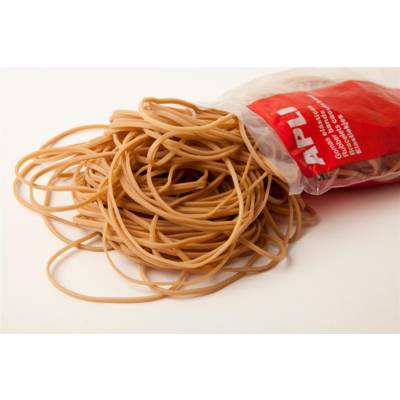 Sachet 100 g bracelets élastiques caoutchouc naturel Diam 80 x 5 mm - APLI