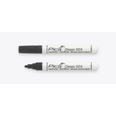 Marqueur de peinture laquée Classic 524 - Noir - PICA - 524/46