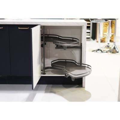 Rangement pour meuble de cuisine angle droit noir - Gedimat - BCD