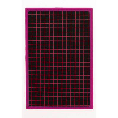 Ardoise en carton 155 x 235 mm Unie / Quadrillée cadre rouge