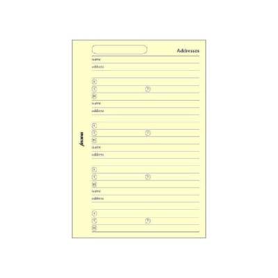 Recharge carnet d'adresses format Pocket Crème