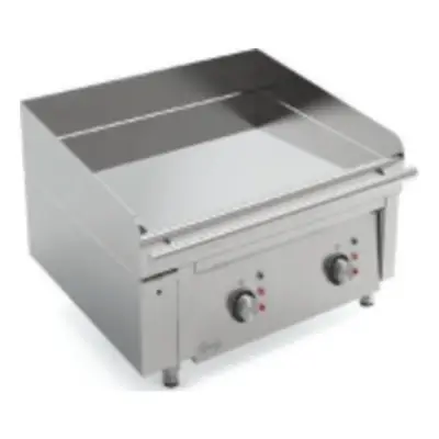 Plancha électrique double chrome rainurée à poser - M-650E - Mirror
