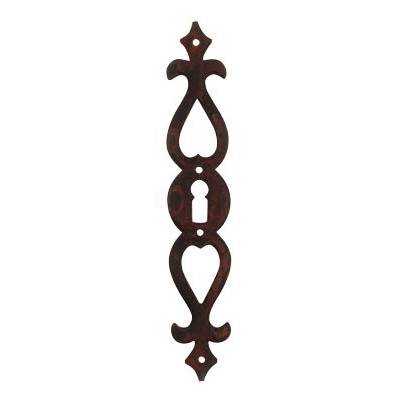 Entree porte du 24306-160 mm fer rouille cire - DUBOIS SAS