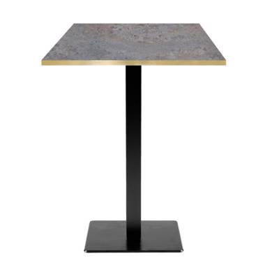 Mange-debout pied noir 60x60cm caldeira chants laiton - intérieur - RestooTab