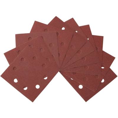 Feuilles abrasives 1/4 perforées 115 mm x 115 mm 80, Paquet de 10 - DEWALT - DT3022-QZ