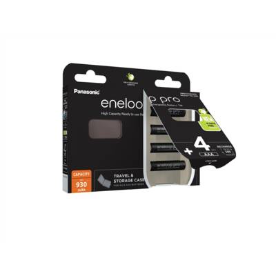 Eneloop Pro 4 Piles Rechargeables NiMh AAA/HR03 930mAh + Boîte