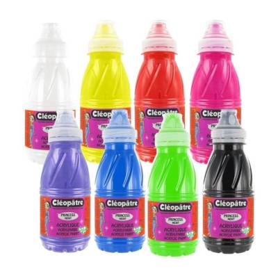 Lot de 8 peintures acryliques en 250 ml - CLÉOPÂTRE