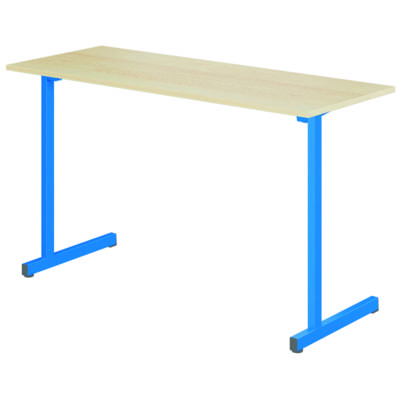 Table GANGE plateau ép.19 mm mélaminé chant ABS piètement époxy -