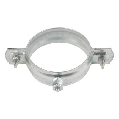 Collier de descente cylindrique à embase 7x150mm avec fixation acier pré-galvanisé - D80mm - Gedimat - FRENEHARD
