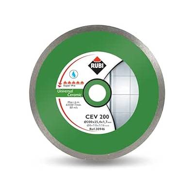 Disque diamant à eau - 200/25.4 mm - Gedimat - RUBI