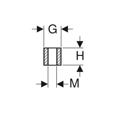 Mamelon de réduction GEBERIT G.1/2" - 362.842.26.1 - Maxoutil