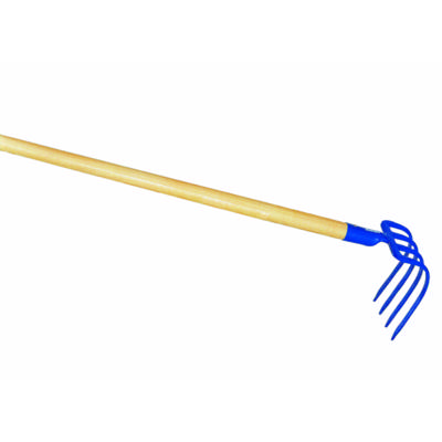 Croc de jardin à douille 4 dents manche en bois - 180mm - Gedimat - REVEX