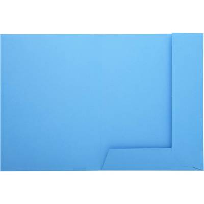 Paquet de 50 chemises imprimées 2 rabats SUPER 210 - 24x32cm Bleu clair