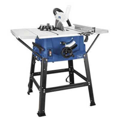 Scie circulaire sur table HS100S - Puissance 2000 W - Lame Ø 250 x 30 mm - Hauteur de coupe max 85 mm - Dimensions de la table 940 x 642 mm - SCHEPPACH - 5901310901 - Maxoutil
