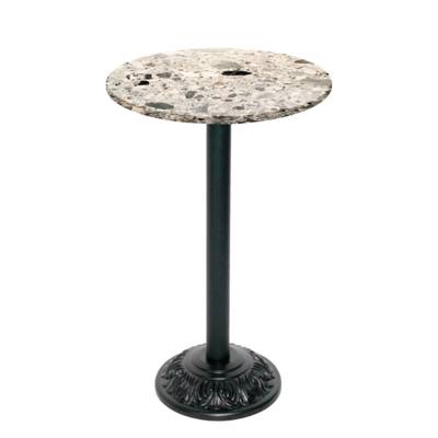 Mange-debout pied noir Ø60cm cepp - intérieur - RestooTab