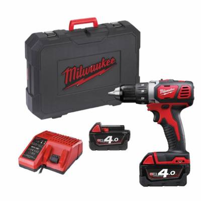 Perceuse visseuse MILWAUKEE M18 BDD-402C 18V + 2 batteries 4.0Ah, chargeur, en coffret - 4933443565 - Maxoutil