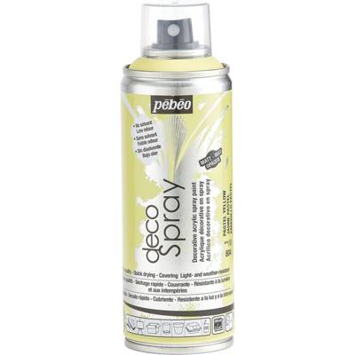 Aérosol 200ml Peinture DécoSpray JAUNE pastel - PÉBÉO