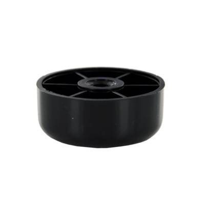 Pied de meuble à visser plastique noir - Ø60 x 25 mm - Gedimat - NORAIL