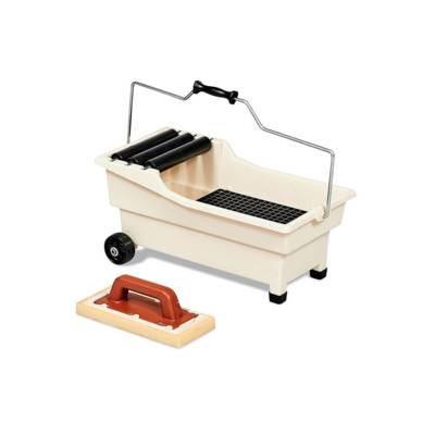 Bac de lavage pulirapid avec frottoir éponge Sweepex avec poignée (13x30cm) - 20 litres - RAIMONDI - 11148 - Maxoutil