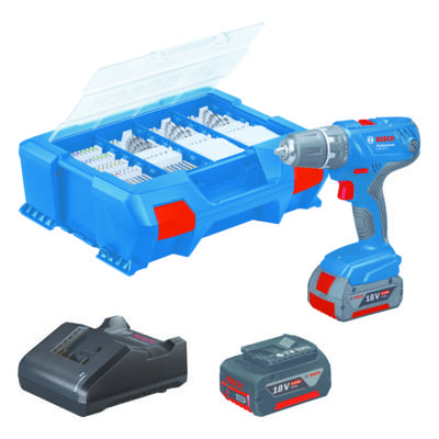 Perceuse visseuse GSR18V-21 pro+coffret 82 accessoires - Gedimat - BOSCH