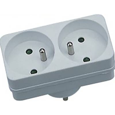 Biplite 2P+T 16A NF - blanc - Gedimat - GAO