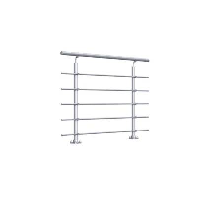 Kit garde-corps NEW RONDO alu anodisé - fixation au sol - Gedimat