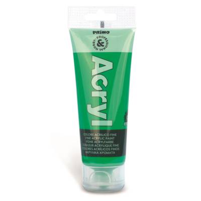 Tube Soft Plastique 75ml Peinture Acrylique Fine Vert brillant 610 - PRIMO