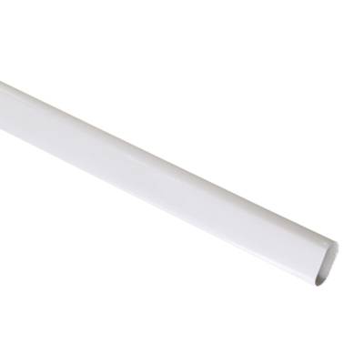 Tube de penderie ovale laqué blanc dim.30x15x0.6mm long.1m en vrac 1 pièce - Gedimat