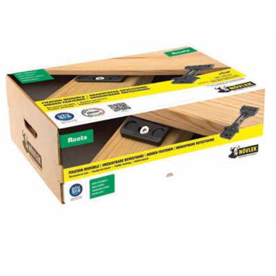 Kit de fixations invisibles ROOTS bois résineux - 5m² - Gedimat - NÖVLEK