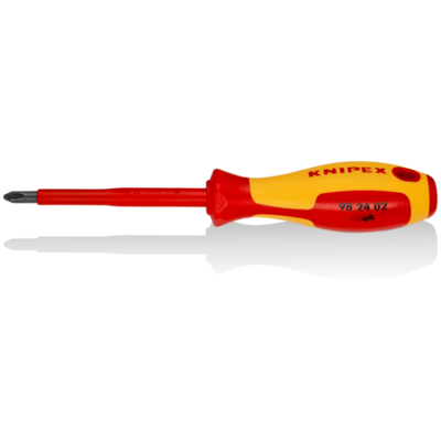 Tournevis pour vis à tête cruciforme KNIPEX - Empreinte Phillips - 212 mm - 98 24 02