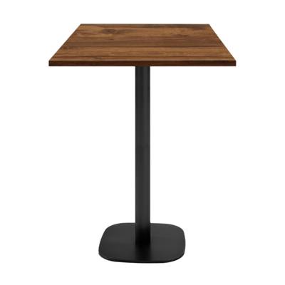 Mange-debout pied noir 60x60cm chene hunton - intérieur - RestooTab