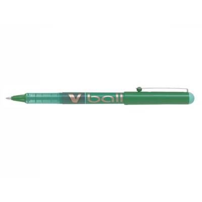 Stylo Roller Encre Liquide V-BALL 10 Pointe Large Vert