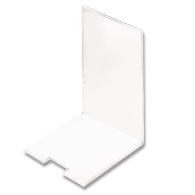 Serre-livres polycristal - L10xP12xH15,5 cm - Transparent - Mobidecor