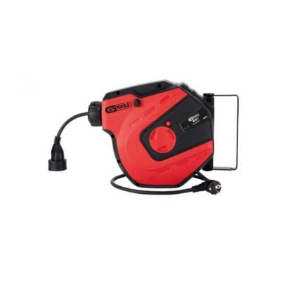 Enrouleur électrique mural 3x1.5 mm² KS TOOLS 15m Rouge - 150.4217 - Maxoutil