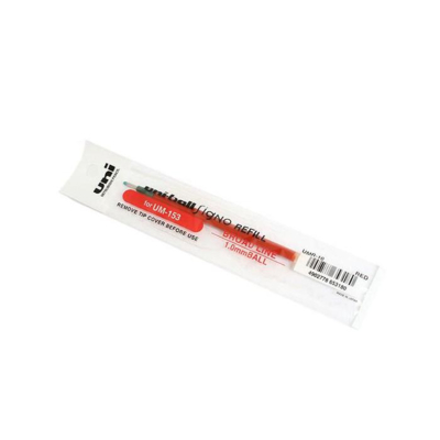 Recharge pour Roller UM153 encre gel Signo Broad UMR10 Pointe Large 1mm Rouge
