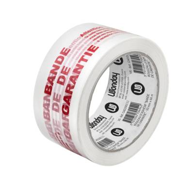 Rouleau d'adhesif BANDE DE GARANTIE 50 mm x 66 m