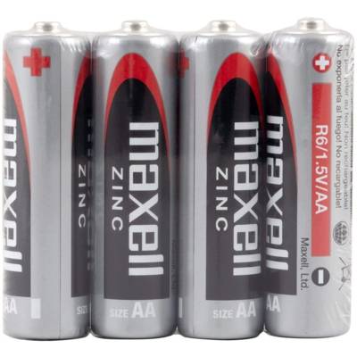 Pack 4 Piles Zinc Mignon AA LR6 1,5V