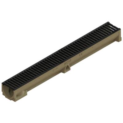 Caniveau ACO SELF 100 avec grille passerelle fonte - h.95 mm - Gedimat